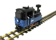 Roco 0-6-0 Steam Locomotive Black & Blue HOn30, HOe, 009 33201 New!