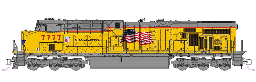 KATO 1768967DCC N SCALE DCC GE ES44AC UP Union Pacific #7777 176-8967-DCC