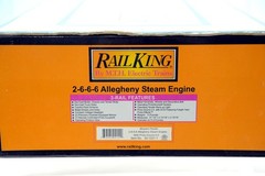 MTH RAIL KING 1221-1 WESTERN PACIFIC 2-6-6-6 ALLEGHENY STEAM LOCO W PS2-NEW BCR.