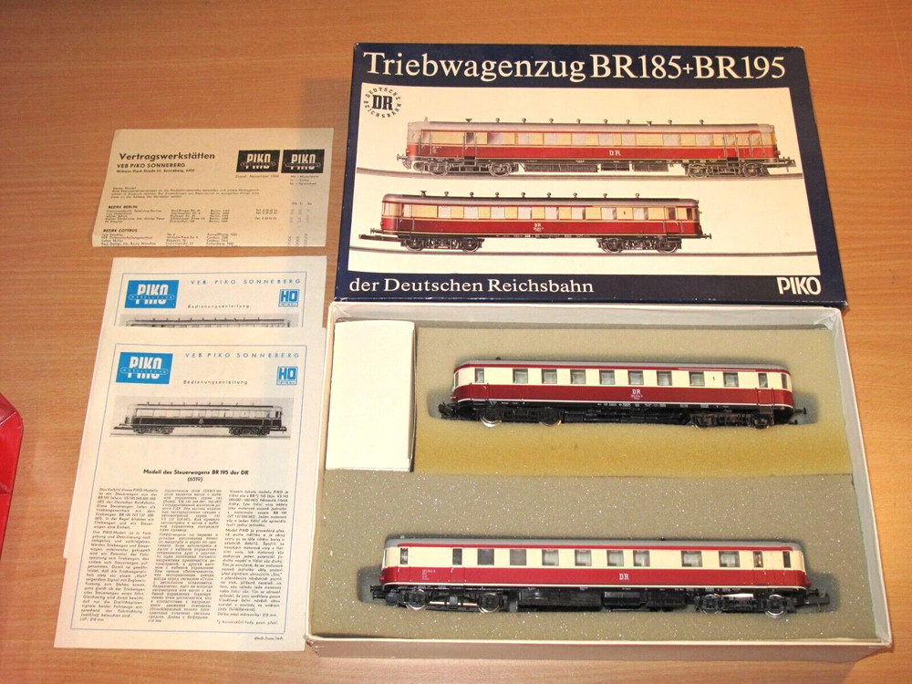 Piko H0 Freight Car Set BR 185 & BR 195 Control Car S-Bahn Like New
