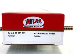 Atlas HO 6-3 Pullman Sleeper, “Shiller”