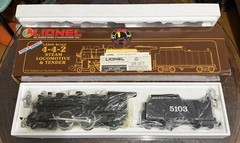 Lionel Large G Scale 8-85103 A.T.S.F. 4-4-2 Steam Locomotive & Tender – w/ Box