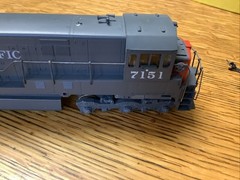 Unknown Brand Southern Pacific 7151 Ho Locomotive Used Tested