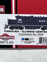 Cool Intermountain Illinois Cent. Paducah GP-10 DCC/Non-Snd. Locomotive #8409 HO
