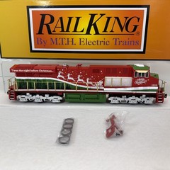 MTH RailKing 30-20974-1e Santa Christmas ES44AC Diesel PS.3 O Gauge New #1225