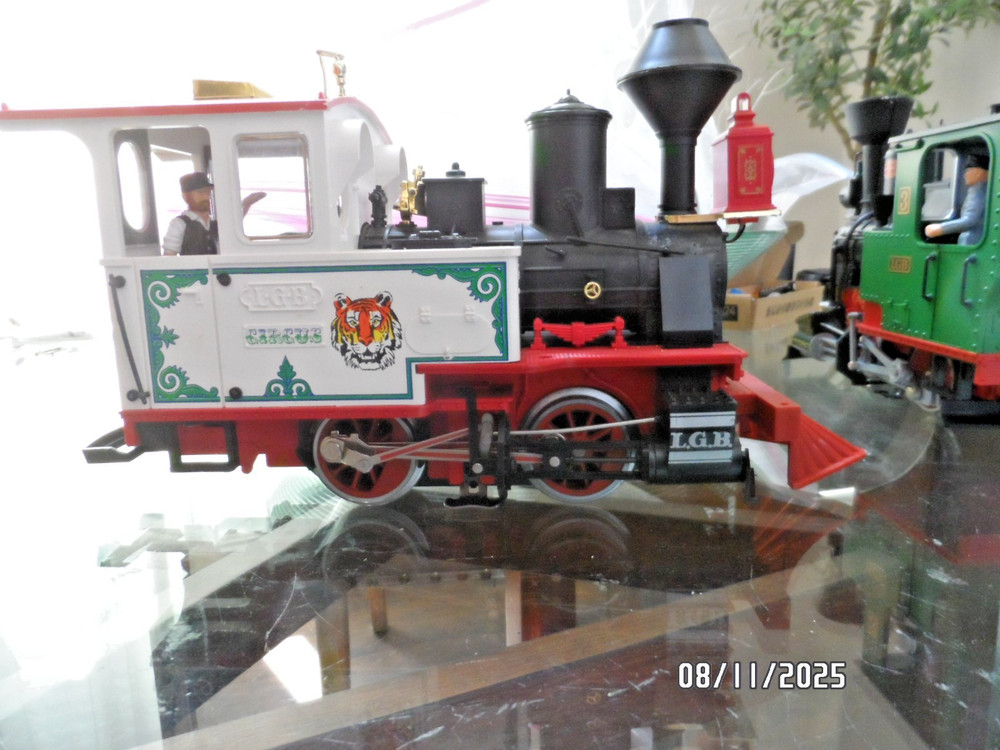 LGB LEHMANN G SCALE BIG TRAINS 24171 CIRCUS STEAM LOCOMOTIVE SMOKER 0-4-0