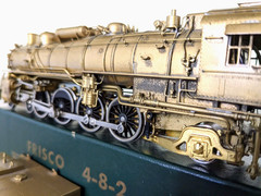 L@@K! *RARE PFM TOBY BRASS FRISCO 4-8-2 STEAM LOCO HO *RUNS G@@D *SUPER NICE!