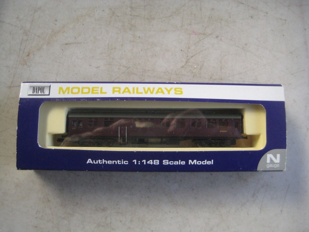 DAPOL RAILWAYS N GAUGE NC014 BR MAROON COACH (FABULOUS ) Lot HH14