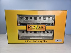 MTH Rail King 30-2162-0 4-Car Subway Set #4824 4825 4904 4905 O27 Gauge Tested