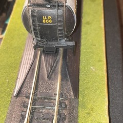 Union Pacific Railroad HO Locomotive U.P. 806 Gray Black Yellow Plastic Model