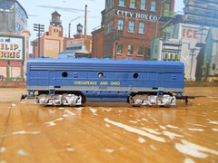 HO Trains Life-Like Chesapeake and Ohio B-Unit Dummy #7500