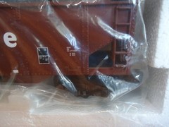 Rail King by MTH O Scale Santa Fe 4-Bay Hopper Car with Coal Load 30-7041B