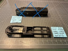 Lionel Train 2032 ERIE Alco DUMMY Diesel Locomotive DIECAST FRAME PART LOT G