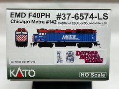 Kato/Duford Model Works EMD F40PH Metra #142 w/DCC and LOKSound #37-6574-LS