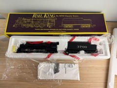 MTH RAIL KING MT-1102 SANTA FE MOHAWK No. 3700 4-8-2 USED CONDITION
