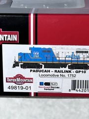 Cool Intermntn. Rail Link Paducah GP-10 DCC/non-Sound Loco #1752 HO