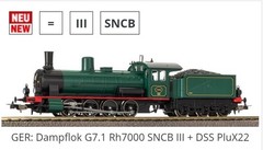 Piko SNCB G7.1 Steam Locomotive 27509 HO Scale DCC Ready
