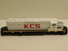 Athearn HO Blue Box Kansas City Southern SD40-2 Engine #678-Unpowered Dummy
