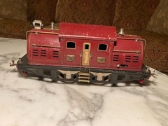 1920s Prewar Lionel 380 Train Engine with Freight Train Cars 15 tanker & 214,517