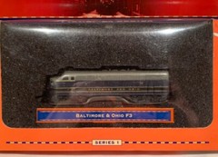 LIONEL DIE CAST BALTIMORE & OHIO F3 DIESEL ENGINE 1:120 SCALE DISPLAY TRAIN