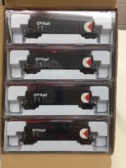 InterMountain CP Rail – Bathtub Gons – Black w/ Multi-Mark 12 pack *MINT* OOP