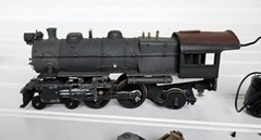 Old Vintage HO Scale Powered Steam Engine Diecast Metal Parts Repair Junkyard
