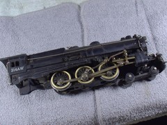 Original Vintage American Flyer S Gauge 314AW Steam loco for parts, engine only