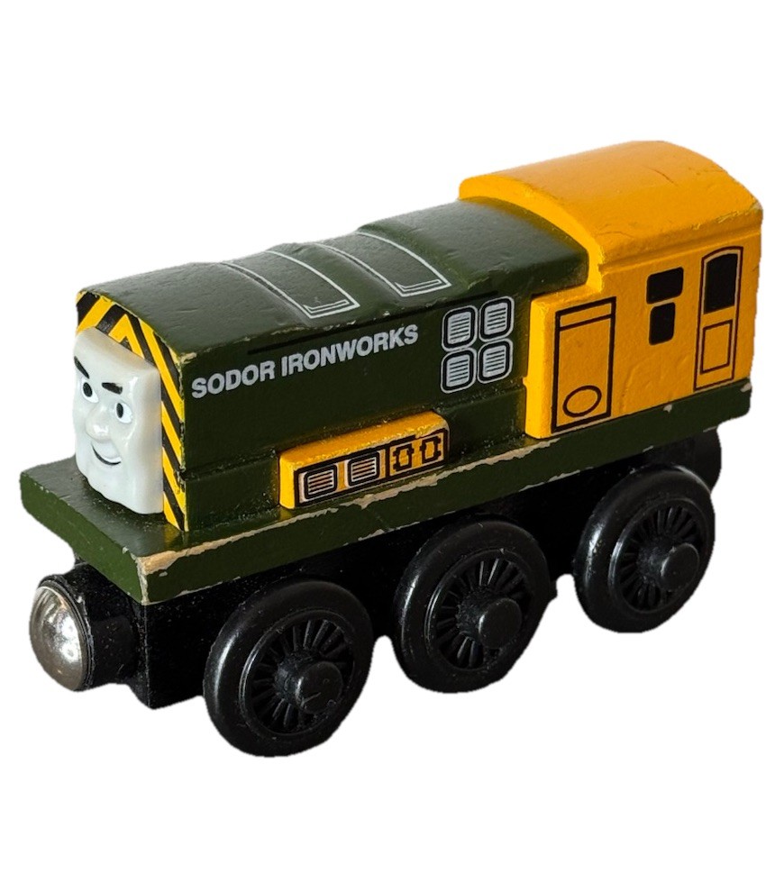 VTG Thomas & Friends Wooden Railway Engine IRON ‘ARRY Diesel Learning Curve GUC