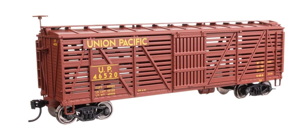 41474 Walthers HO 40′ Wood Stock Car Union Pacific(R) #46558