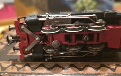 Fleischmann HO model steam locomotive, specifically the 1320 80 1952 model.