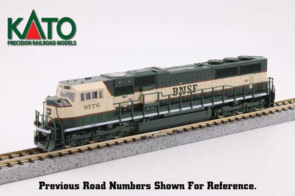 Kato N Scale ~ New 2024 ~ SD70MAC Burlington Northern Santa Fe #9779 ~ 176-6312