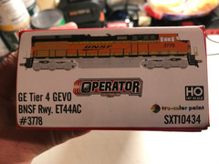 SCALE TRAINS OPERATOR HO SCALE GE TIER 4 GEVO LOCOMOTIVE BNSF RD#3778 BNIB
