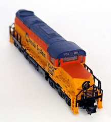 CB53c: Chessie System C&O #7553 N Scale Diesel Locomotive – Powered & Run Tested