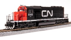 Broadway Limited 9035 HO Canadian National EMD SD40 Black/Red No-Sound #5228