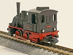 VINTAGE AURORA 4863 POSTAGE STAMP N SCALE GAUGE 0-6-0 LIL DONKEY LOCOMOTIVE