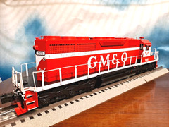 LIONEL O GAUGE LEGACY GULF MOBILE & OHIO GM&O SD40 DIESEL ENGINE USED