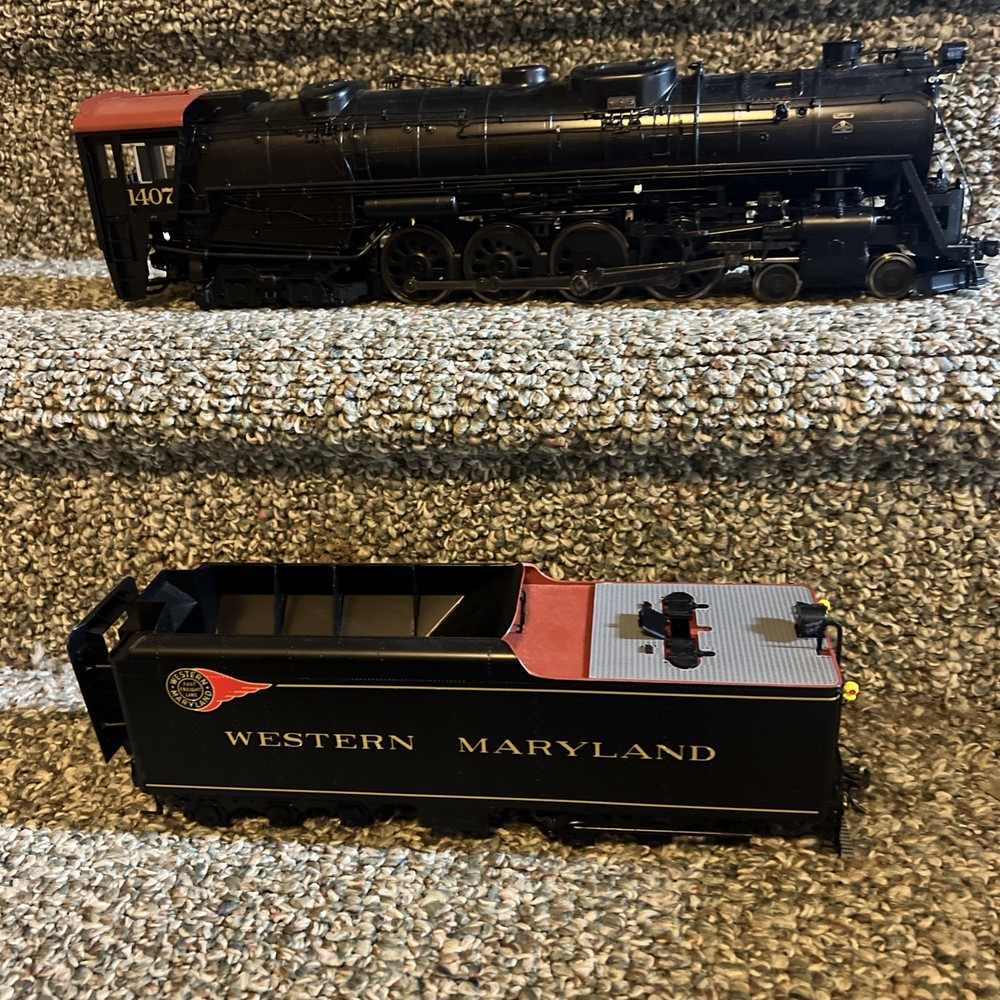 O Scale 2-RAIL Brass Car & Locomotive Shop 4-8-4 factory painted W. Maryland