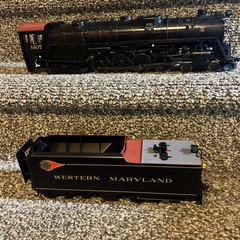 O Scale 2-RAIL Brass Car & Locomotive Shop 4-8-4 factory painted W. Maryland