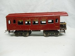 Ives prewar Wide ((Standard) gauge (4) pc. Passenger Set: 3241, 184, 185, 186