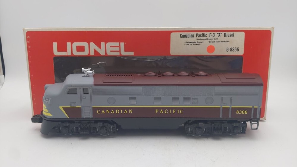 Lionel 6-8366 O Canadian Pacific F3 A Dummy Diesel Locomotive EX/Box