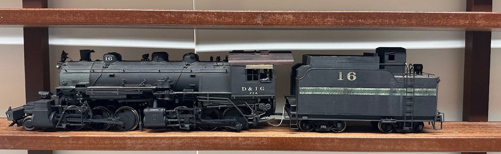 O Scale 2 Rail PFM Brass 2-6-6-0 Custom Painted & Weathered Very Rare Locomotive