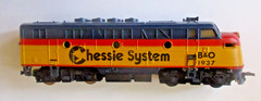 vtg – B&O CHESSIE SYSTEM – HO Scale Gauge Train – F7 Diesel Locomotive – A Unit