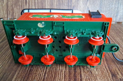 1986 New Bright Christmas Express Train Locomotive Set W/ Bears For Repair