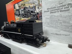 Lionel 6-28022 TMCC West Side Lumber three-truck Shay steam engine #10 LNIB