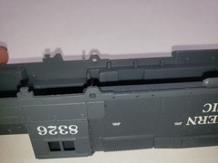 SD40T-2 SHELL ONLY SOUTHERN PACIFIC HO SCALE LOCOMOTIVE SD40T-2 DYNAMIC BRAKE