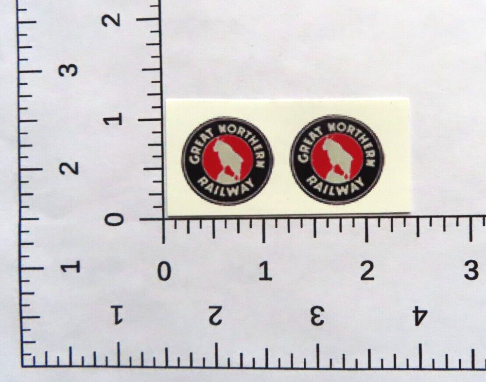 water slide decal set for Marx Great Northern railway W/TRACKING