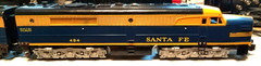 S-Gauge American Flyer Santa Fe 484, 485, 486 ABA FOR PARTS OR RESTORE UNTESTED