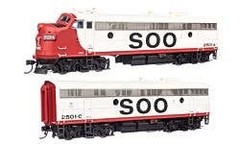 Walthers Proto 920-42555 HO EMD FP7 – Soo Line #2501A & 2501C