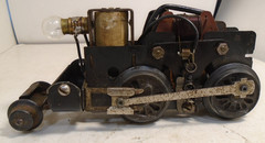 VINTAGE MARX 4 WHEEL MOTOR WITH PILOT WHEELS & E UNIT TESTED WORKS GOOD – SA C