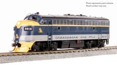 Broadway Limited 9661 HO EMD F3A C&O #8016 Blue/Gray/Yellow Stealth Analog DC